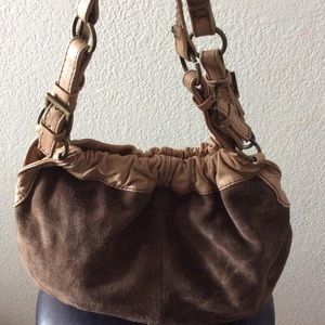Suede Fossil Hobo purse